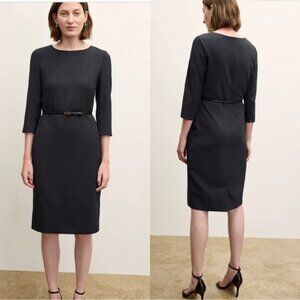 M.M. Lafleur The Etsuko Dress Recycled WonderTex Black Size 10